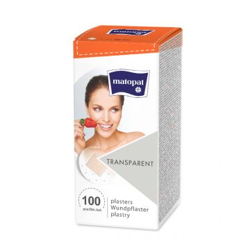 Plasturi transparenti Qwikstrip, 100 bucati, Matopat Plasturi transparenti Qwikstrip, 100 bucati, Matopat