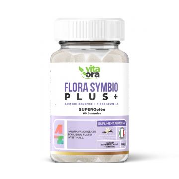 Probiotice Flora Symbio Plus, 60 jeleuri, Vita Ora