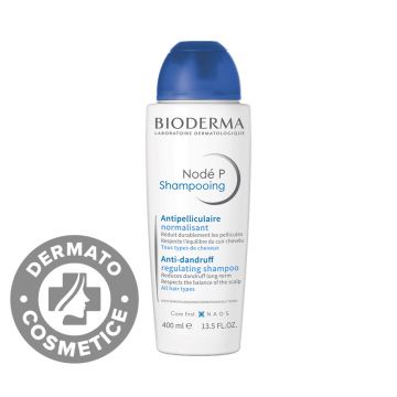 Sampon normalizator anti-matreata pentru toate tipurile de par Node P, 400ml, Bioderma