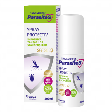Santaderm Parasite Spray protectiv impotriva tantarilor si capuselor SPF50 100 ml