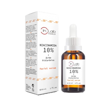 Ser pentru fata concentrat cu 10% niacinamida si acid hialuronic, 30ml, InLab Medical