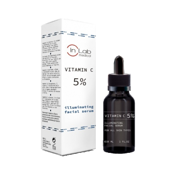 Ser pentru fata concentrat cu 5% Vitamina C, 30ml, InLab Medical
