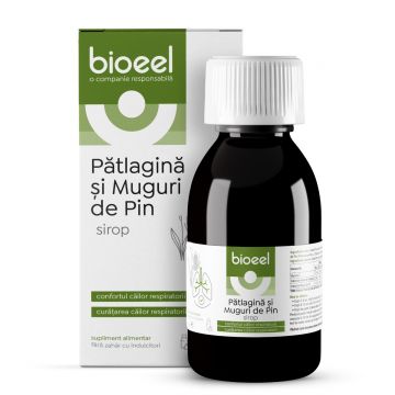 Sirop de Patlagina si muguri de pin, 120ml, Bioeel Sirop de Patlagina si muguri de pin, 120ml, Bioeel
