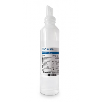 Solutie salina sterila NaCl 0.9% pentru irigare 250 ml