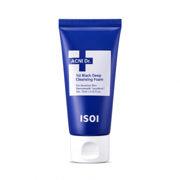 Spuma de curatare cu carbune Acni Dr. 1st Black, 75ml, Isoi