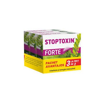 Stoptoxin forte capsule pachet 3 la pret de 2