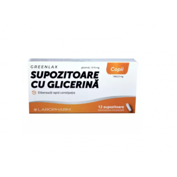 Supozitoare cu glicerina pentru copii 12 bucati