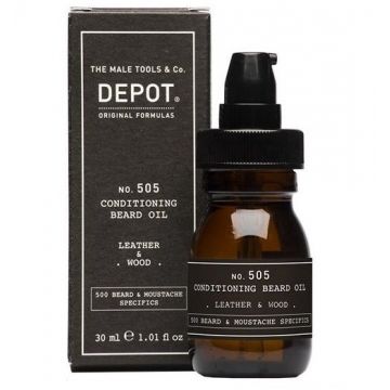 Ulei de barba 505 Leather And Wood, 30ml, Depot