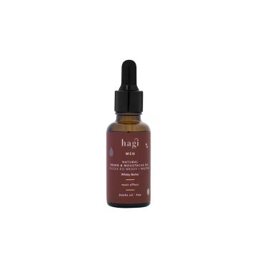 Ulei pentru barba si mustata Whisky Barber, 30ml, Hagi
