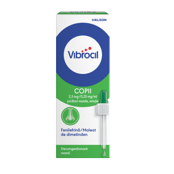 Vibrocil picaturi nazale solutie, 2.5 mg/0.25 mg/ml, 15ml, Haleon