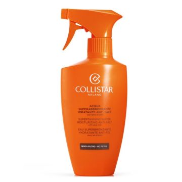 Apa pentru intensificarea bronzului Supertanning Water Moisturizing Anti-salt Collistar, 400 ml Apa pentru intensificarea bronzului Supertanning Water Moisturizing Anti-salt Collistar, 400 ml