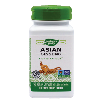 Asian Ginseng 560mg Nature's Way, 50 capsule vegetale, Secom