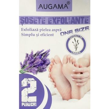 Augama sosete exfoliante cu lavanda pentru talpi, 2 perechi X 1 set Henan Kangdi Augama sosete exfoliante cu lavanda pentru talpi, 2 perechi X 1 set Henan Kangdi