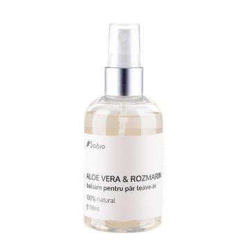 Balsam pentru par cu Aloe Vera si Rozmarin Leave-In, 118ml, Sabio