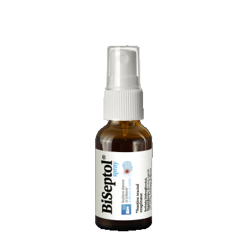 BiSeptol spray cu echinacea si albastru de metilen, 20ml, Dacia Plant BiSeptol spray cu echinacea si albastru de metilen, 20ml, Dacia Plant