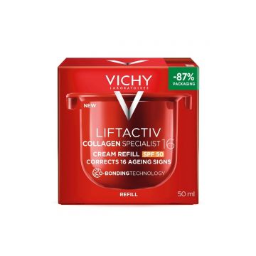 Crema antirid de zi cu SPF 50 Liftactiv Collagen Specialist 16 Vichy, 50 ml (Gramaj: 50 ml Rezerva) Crema antirid de zi cu SPF 50 Liftactiv Collagen Specialist 16 Vichy, 50 ml (Gramaj: 50 ml Rezerva)
