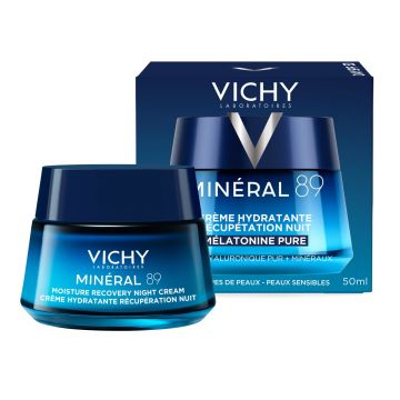 Crema de noapte cu melatonina Mineral 89 Vichy, 50 ml Crema de noapte cu melatonina Mineral 89 Vichy, 50 ml