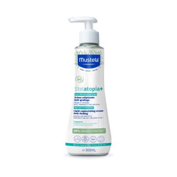 Crema de refacere a lipidelor Mustela Stelatopia+, 300 ml Crema de refacere a lipidelor Mustela Stelatopia+, 300 ml