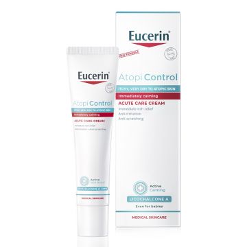 Crema pentru ingrijirea pielii in fazele acute, AtopiControl Eucerin, 40 ml Crema pentru ingrijirea pielii in fazele acute, AtopiControl Eucerin, 40 ml