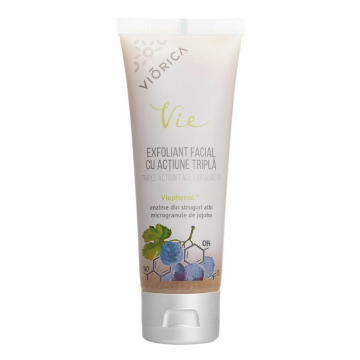 Exfoliant facial cu actiune tripla Vie, 75ml, Viorica