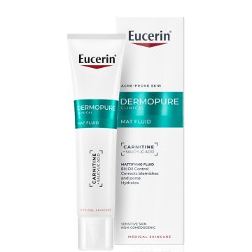 Fluid pentru fata hidratant Dermo Pure Eucerin, 40 ml