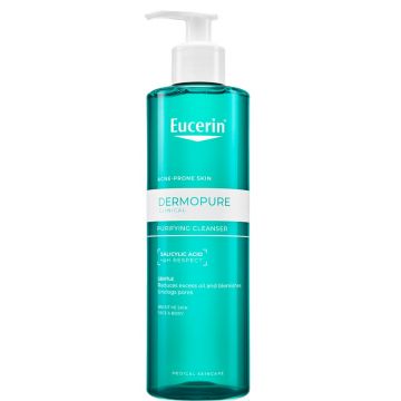 Gel de curatare purifiant cu acid salicilic Dermo Pure, Eucerin (Gramaj: 200 ml) Gel de curatare purifiant cu acid salicilic Dermo Pure, Eucerin (Gramaj: 200 ml)