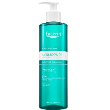 Gel de curatare purifiant cu acid salicilic Dermo Pure, Eucerin (Gramaj: 400 ml) Gel de curatare purifiant cu acid salicilic Dermo Pure, Eucerin (Gramaj: 400 ml)