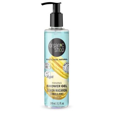 Gel de dus Lemon Macaron, 280ml, Organic Shop Gel de dus Lemon Macaron, 280ml, Organic Shop