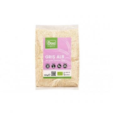 Gris alb din grau spelta bio, 500g, Obio