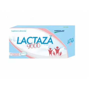 Lactaza 9000 20 comprimate masticabile