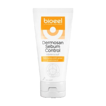 Lotiune cu sulf Dermosan Sebum Control, 100ml, Bioeel