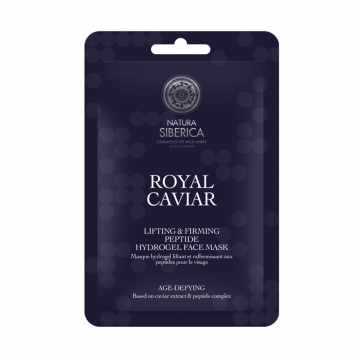 Masca hidrogel cu peptide pentru fermitate & lifting Royal Caviar, 1 bucata, Natura Siberica Masca hidrogel cu peptide pentru fermitate & lifting Royal Caviar, 1 bucata, Natura Siberica