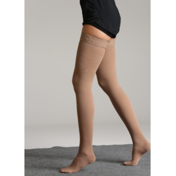 Morsa Cyberg ciorapi compresie usoara 18-22 mmHg pana la coapsa - clasa 1 crem ''XXL''