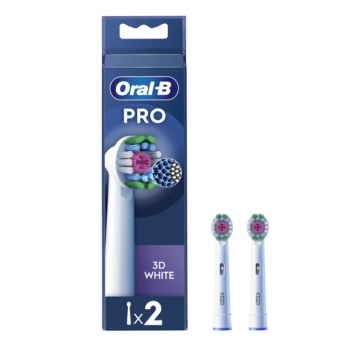 Oral B Rezerve periuta de dinti electrica 3D White 2 bucati Oral B Rezerve periuta de dinti electrica 3D White 2 bucati