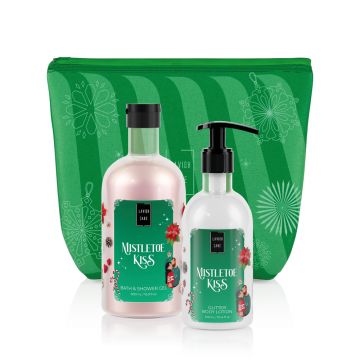 Pachet Gel de dus 500ml + Lotiune de corp 300ml Mistletoe Kiss, Lavish Care