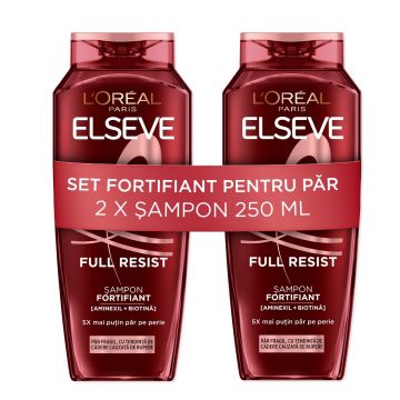 Pachet Sampon Arginine Resist, 2 x 250ml, Elseve