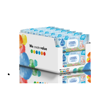 Pachet Servetele umede pentru copii cu Aloe si D-Pantenol, 50 x 14 bucati, Go Wipes