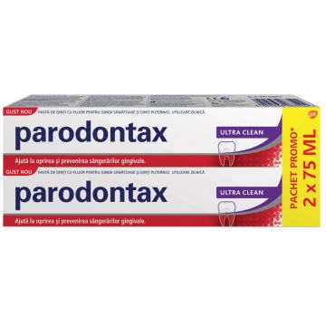 Parodontax  pasta de dinti ultra clean X 75 ml duo pack 1 + 1 Glaxo