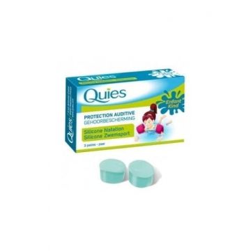 Quies dopuri din silicon pentru inot copii  3 perechi