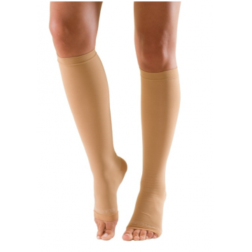 Rayat Ciorapi compresivi 23 - 32 mmHg pana la genunchi clasa 2 cu varf deschis bej 3/M