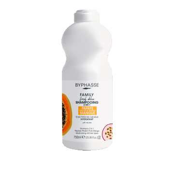 Sampon pentru toate tipurile de par 2 in 1 Family Fresh Delice, 750ml, Byphasse