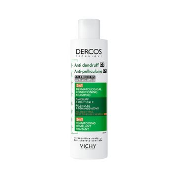 Sampon si balsam 2 in 1 anti-matreata pentru toate tipurile de par Dercos, Vichy (Gramaj: 200 ml) Sampon si balsam 2 in 1 anti-matreata pentru toate tipurile de par Dercos, Vichy (Gramaj: 200 ml)