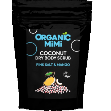 Scrub de corp cu sare roz si aroma de mango si cocos, 150g, Organic Mimi Scrub de corp cu sare roz si aroma de mango si cocos, 150g, Organic Mimi