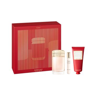Set cadou Cartier Baiser Vole, Apa de Parfum, Femei, 100 ml + Lotiune de corp 100 ml + Apa de Parfum, 10 ml
