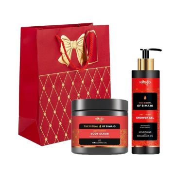 Set cadou NATIGO The Ritual of Bimajo – Gel de dus parfumat, 400 ml si Scrub de corp cu ulei de macadamia, 650 g Set cadou NATIGO The Ritual of Bimajo – Gel de dus parfumat, 400 ml si Scrub de corp cu ulei de macadamia, 650 g