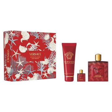 Set Cadou Versace Eros Flame, Barbati, Apa de Parfum, 100 ml + mini Apa de Parfum, 10 ml + Gel de dus, 150 ml Set Cadou Versace Eros Flame, Barbati, Apa de Parfum, 100 ml + mini Apa de Parfum, 10 ml + Gel de dus, 150 ml