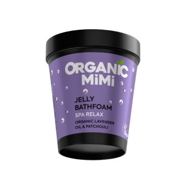 Spuma de baie tip jeleu cu lavanda si patchouli, 200ml, Organic Mimi