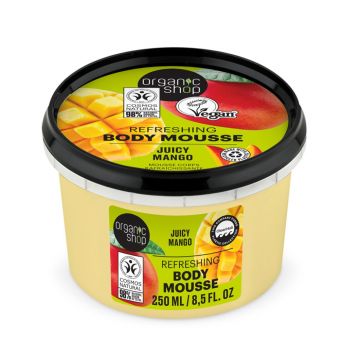 Spuma de corp Juicy Mango Body Mousse, 250ml, Organic Shop
