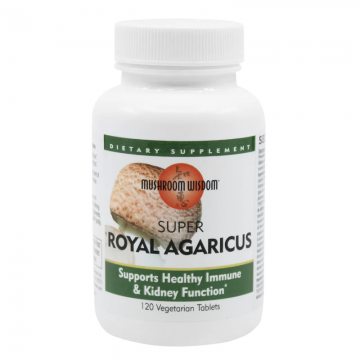 Super Royal Agaricus Mushroom Wisdom, 120 tablete vegetale, Secom