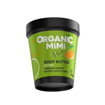 Unt de corp cu efect de lifting cu aroma de mango si cafea, 200ml, Organic Mimi Unt de corp cu efect de lifting cu aroma de mango si cafea, 200ml, Organic Mimi